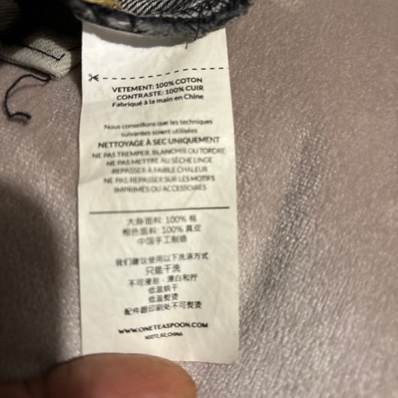 One Teaspoon Jean Shorts Bandits size 30 button fly low rise relaxed fit - Picture 10 of 12